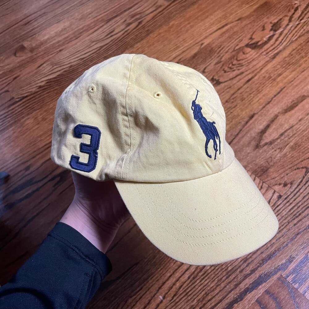 Polo Ralph Lauren Yellow Cotton Baseball Cap 3 MCMLXVII Hat